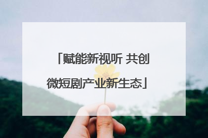 赋能新视听 共创微短剧产业新生态
