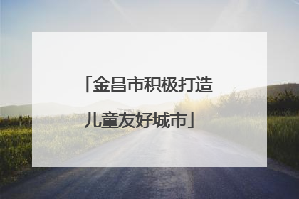 金昌市积极打造儿童友好城市