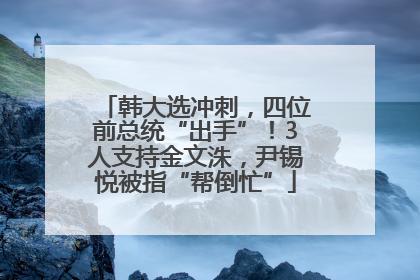 韩大选冲刺，四位前总统“出手”！3人支持金文洙，尹锡悦被指“帮倒忙”