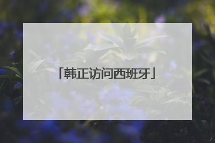 韩正访问西班牙