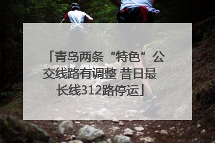 青岛两条“特色”公交线路有调整 昔日最长线312路停运
