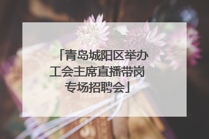 青岛城阳区举办工会主席直播带岗专场招聘会