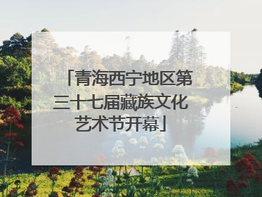 青海西宁地区第三十七届藏族文化艺术节开幕