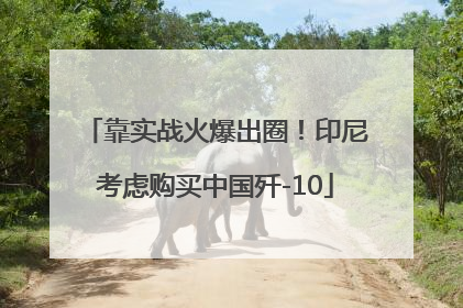 靠实战火爆出圈！印尼考虑购买中国歼-10