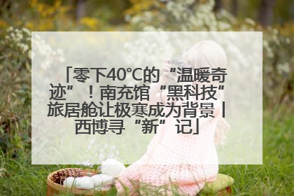 零下40℃的“温暖奇迹”！南充馆“黑科技”旅居舱让极寒成为背景丨西博寻“新”记