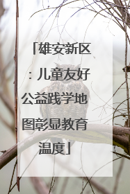 雄安新区：儿童友好公益践学地图彰显教育温度