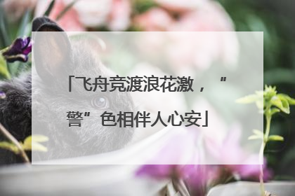 飞舟竞渡浪花激，“警”色相伴人心安