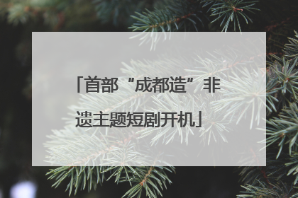 首部“成都造”非遗主题短剧开机