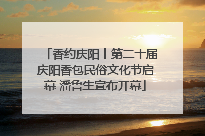 香约庆阳丨第二十届庆阳香包民俗文化节启幕 潘鲁生宣布开幕