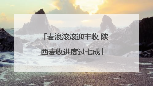 麦浪滚滚迎丰收 陕西麦收进度过七成