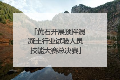 黄石开展预拌混凝土行业试验人员技能大赛总决赛