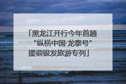 黑龙江开行今年首趟“纵横中国·龙泰号”援疆银发旅游专列