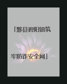 黟县碧阳镇筑牢防诈安全网