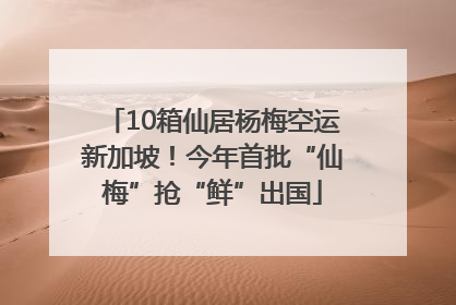 10箱仙居杨梅空运新加坡！今年首批“仙梅”抢“鲜”出国