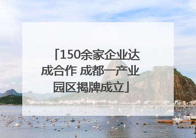 150余家企业达成合作 成都一产业园区揭牌成立