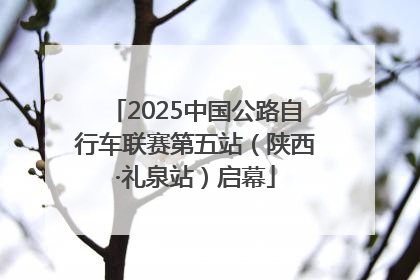 2025中国公路自行车联赛第五站（陕西·礼泉站）启幕