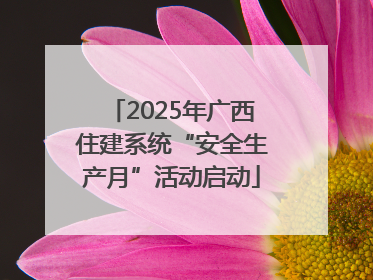2025年广西住建系统“安全生产月”活动启动