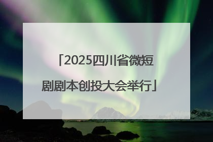 2025四川省微短剧剧本创投大会举行