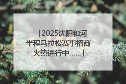 2025沈阳和河半程马拉松赛事招商火热进行中……