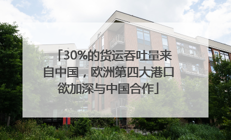 30%的货运吞吐量来自中国，欧洲第四大港口欲加深与中国合作