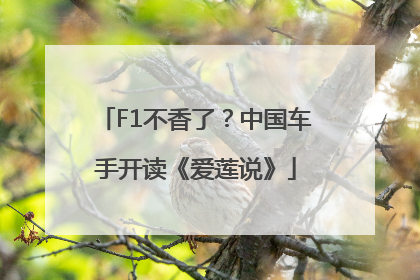 F1不香了？中国车手开读《爱莲说》